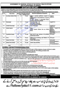 Health Department Islamabad Jobs 2022 | www.nhsrc.gov.pk | Apply Hear