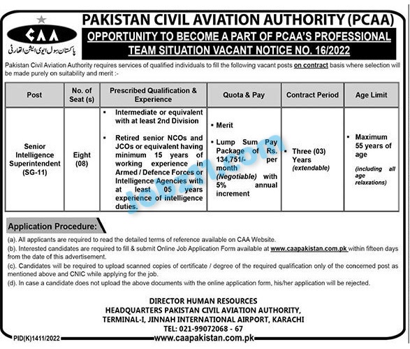 Civil Aviation Authority Jobs 2022 Latest Advertisement for CAA Jobs