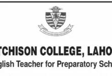 Aitchison College Lahore English Teacher Jobs