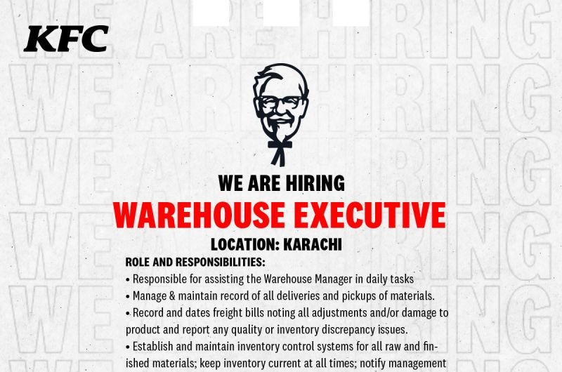 KFC Pakistan Jobs 2022 Online Applications