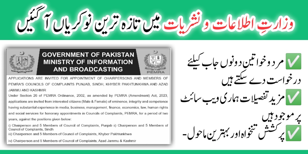 Ministry of Information and Broadcasting MOIB Jobs