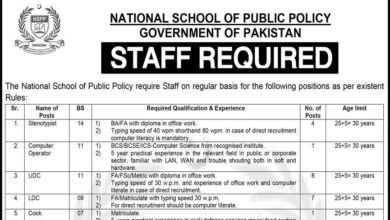 National School of Public Policy Jobs 2023