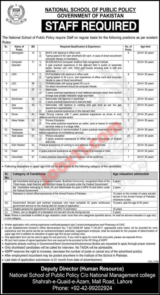 National School of Public Policy Jobs 2023 Federal Govt Career Opportunities
