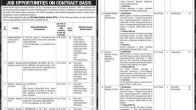 WAPDA LESCO Jobs 2023 Assistant Manager