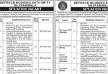 Defence Housing Authority DHA Jobs 2024 (BPS-09 to BPS-17)