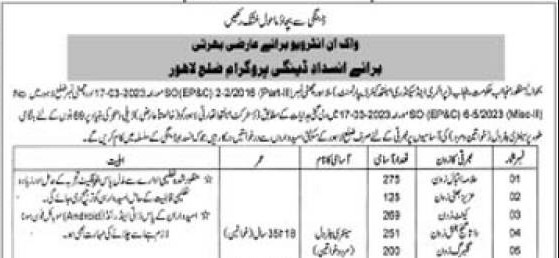 Lahore District Health Care jobs