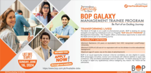 BOP Galaxy Management Trainee Program 2024 (Fresh Graduates Batch 2024)
