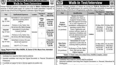 NADRA Jobs 2023 Official Advertisement