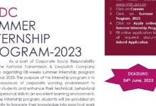 NTDC Summer Internship Program 2023