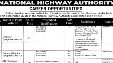 National Highway Authority NHA Jobs 2023