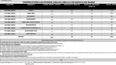 Lecturer Jobs in PPSC 2024 Online Apply