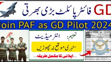 Join PAF Jobs 2024 as GD Pilot Online Apply at joinpaf.gov.pk