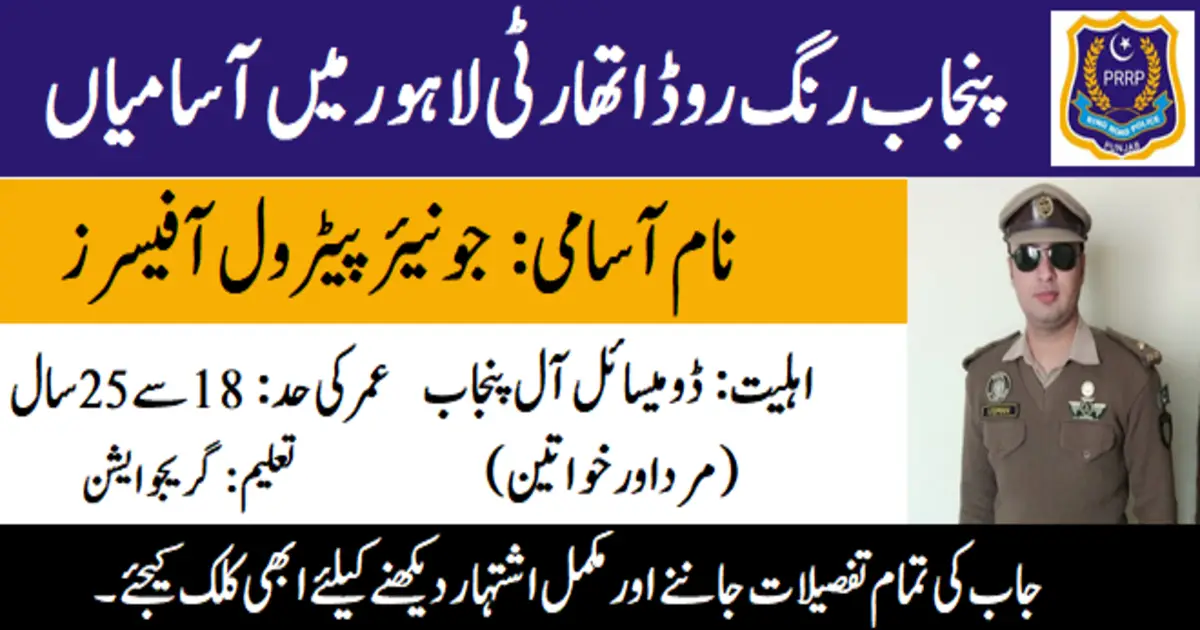 Punjab Ring Road Authority Jobs 2024 Online Apply