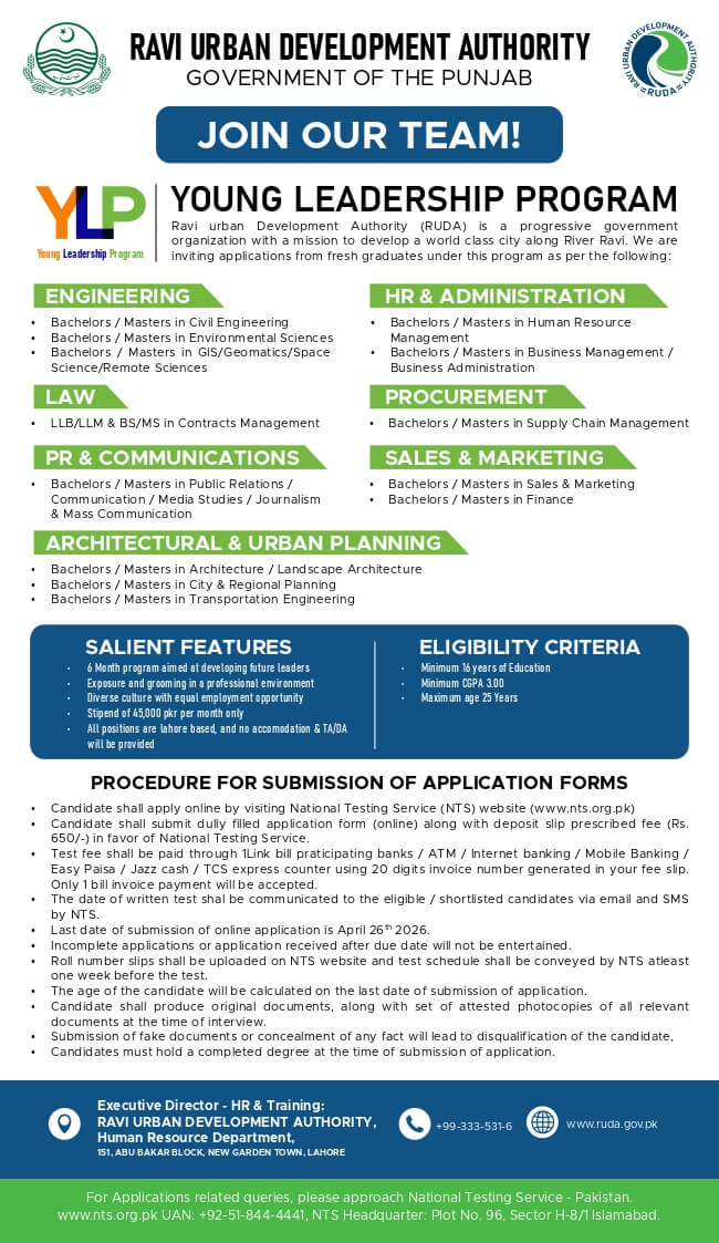 RUDA Young Leadership Program 2026