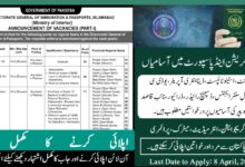 DG Immigration and Passport Jobs 2024 via NTS