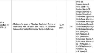 Office Assistant BPS-15 Vacancies in NTDC All over Pakistan