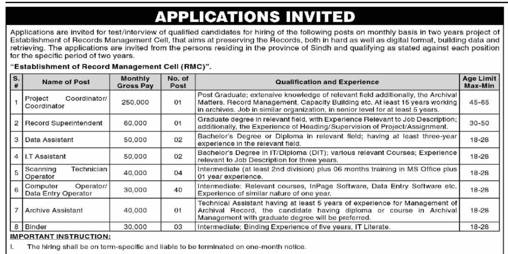 Public Sector PO BOX 7738 Jobs 2024 in March