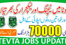 TEVTA Punjab Jobs 2024 in April