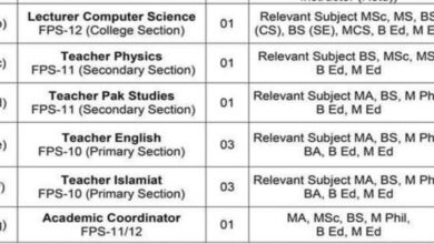 Air Base Inter College Jobs 2024 - Lecturer and Teachers in MAY