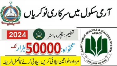 Army Public School Askari-14 Jobs 2024