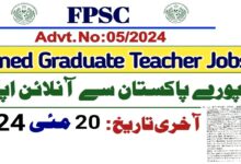 Cantt Garrisons Schools Trained Graduate Teachers (Males) Jobs 2024 BS-16