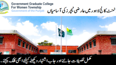 Government Graduate College Township Lahore Jobs