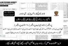 Lahore College for Women University (Teaching and Non-Teaching Jobs)