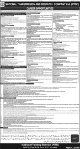 National Transmission and Dispatch Company Jobs 2024 May
