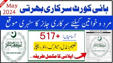 Sindh High Court Jobs 2024 Latest Advertisement