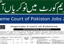 Supreme Court of Pakistan Latest Jobs May 2024