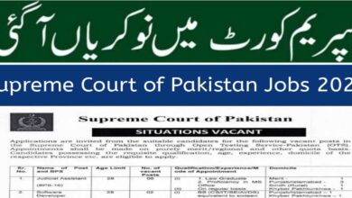 Supreme Court of Pakistan Latest Jobs May 2024