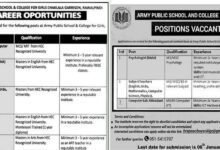 Army Public School and College for Girls Jobs 2025 - 1