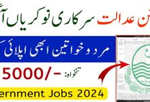 District and Session Court Jobs 2024