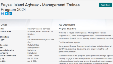 Faysal Bank Management Trainee Program 2024