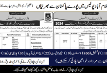 Islamabad Police All Pakistan Jobs 2024