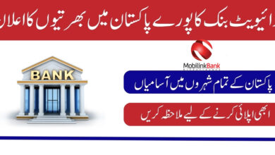 Mobilink Bank Jobs 2024