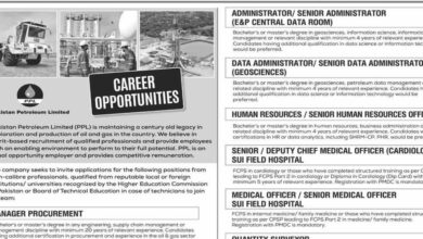 Pakistan Petroleum Limited PPL Jobs 2025 Advertisement Online Apply