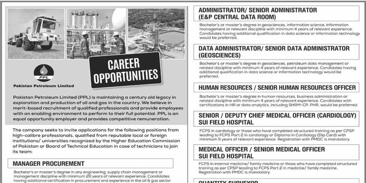 Pakistan Petroleum Limited PPL Jobs 2025 Advertisement Online Apply