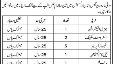 SNGPL Jobs 2025 Sui Northern Gas Pipe Lines