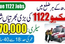 Sindh Rescue 1122 Jobs for July 2024