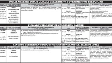 Social Welfare and Bait ul Mal Department Jobs 2024