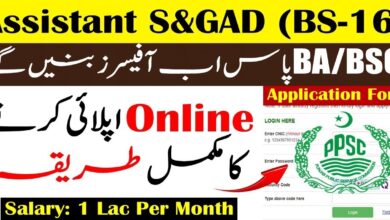 Assistant S&GAD Jobs 2024 in Punjab Latest PPSC Jobs 2024