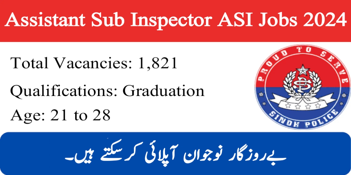 Assistant Sub Inspector ASI Sindh Police Jobs 2024