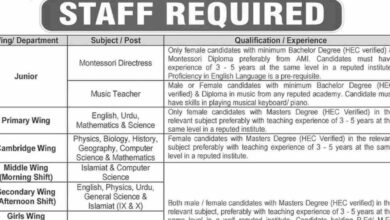 Bahria College Karsaz Teaching Jobs 2024