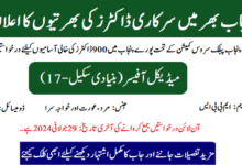 Medical Officers Latest Jobs July 2024 ( Regular Basis in Punjab )