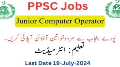 PPSC Junior Computer Operator Jobs 2024