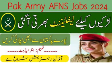 Pak Army AFNS Jobs 2024