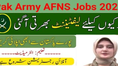 Pak Army AFNS Jobs 2025