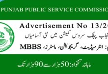 Punjab Public Service Commission PPSC Latest Jobs July 2024