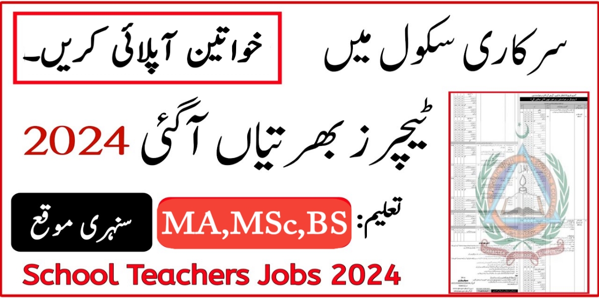 Senior & Junior Female Teachers Jobs in Lahore Cantt Public Girls School